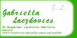 gabriella laczkovics business card